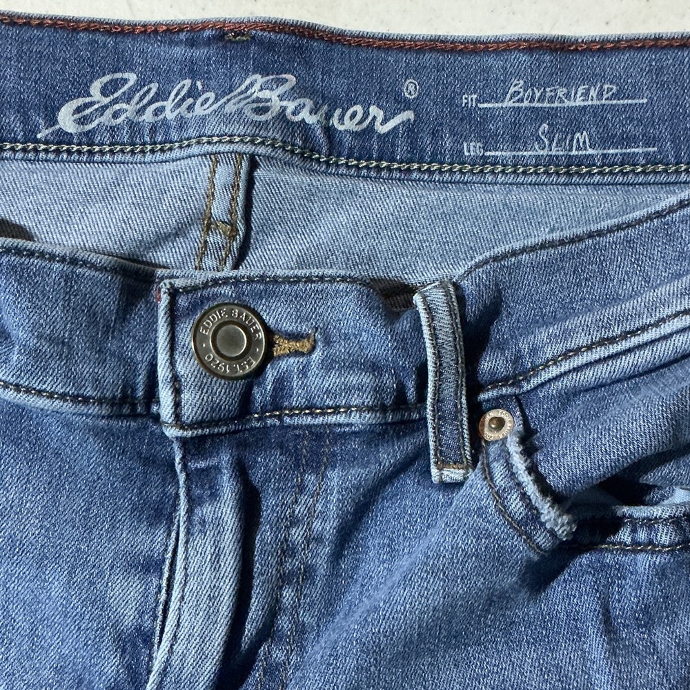 Eddie Bauer Boyfriend Slim Women’s Distressed Jeans Sz 6 - Picture 7 of 7
